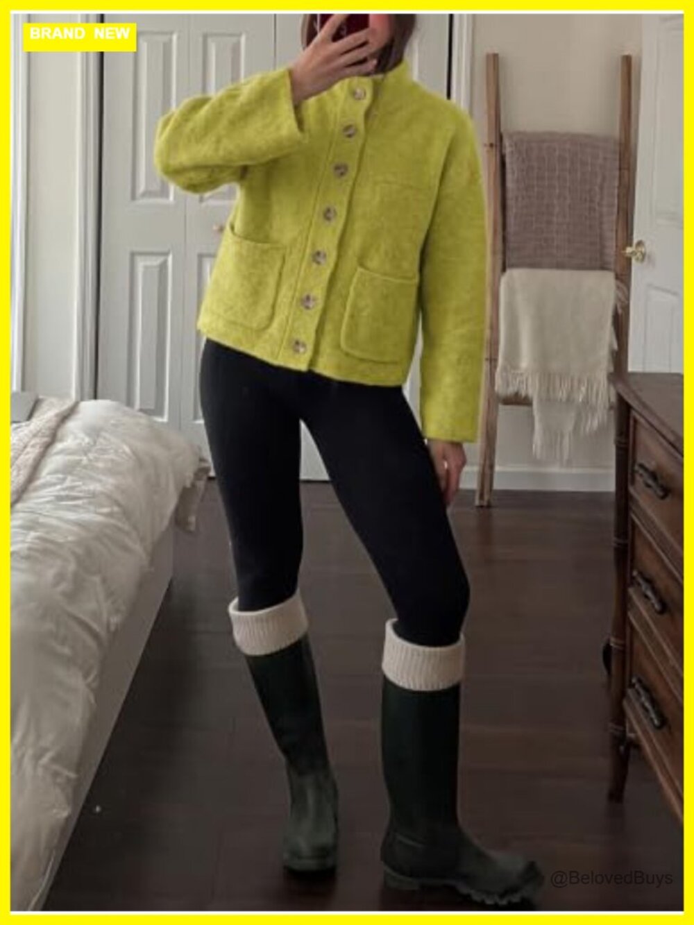 Chunky Knit Cardigan Sweater Button Down Open Front Long Sleeve with Pockets - Picture 3 of 6